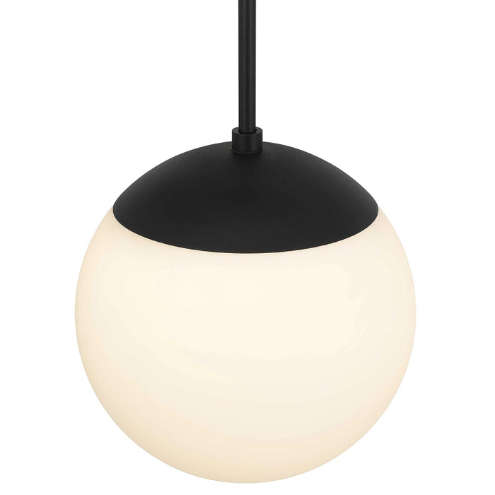 Alteck Lighting AP0072-5CCT-W Rondure 1-lt 10" LED Outdoor Pendant, 5CCT Selectable