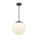 Alteck Lighting AP0073-5CCT-W Rondure 1-lt 14" LED Outdoor Pendant, 5CCT Selectable