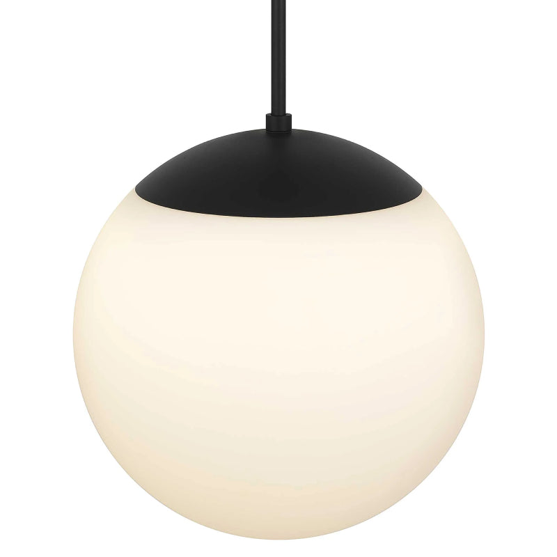 Alteck Lighting AP0073-5CCT-W Rondure 1-lt 14" LED Outdoor Pendant, 5CCT Selectable
