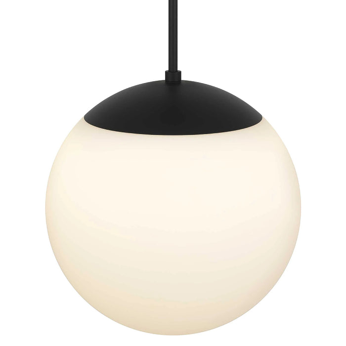 Alteck Lighting AP0073-5CCT-W Rondure 1-lt 14" LED Outdoor Pendant, 5CCT Selectable