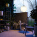 Alteck Lighting AP0073-5CCT-W Rondure 1-lt 14" LED Outdoor Pendant, 5CCT Selectable