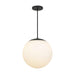 Alteck Lighting AP0074-5CCT-W Rondure 1-lt 18" LED Outdoor Pendant, 5CCT Selectable
