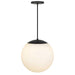 Alteck Lighting AP0074-5CCT-W Rondure 1-lt 18" LED Outdoor Pendant, 5CCT Selectable