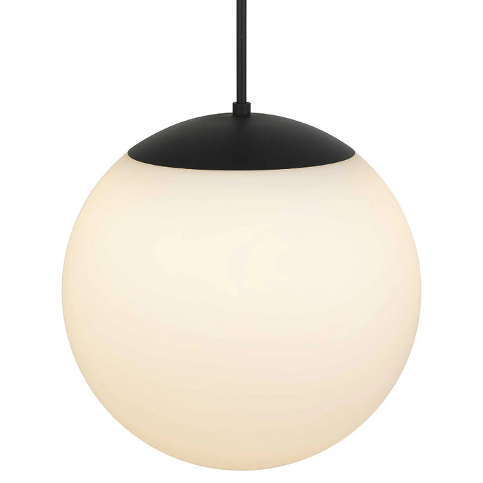 Alteck Lighting AP0074-5CCT-W Rondure 1-lt 18" LED Outdoor Pendant, 5CCT Selectable