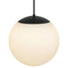 Alteck Lighting AP0074-5CCT-W Rondure 1-lt 18" LED Outdoor Pendant, 5CCT Selectable