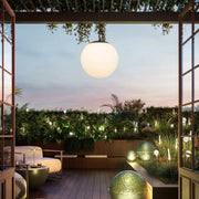 Alteck Lighting AP0074-5CCT-W Rondure 1-lt 18" LED Outdoor Pendant, 5CCT Selectable