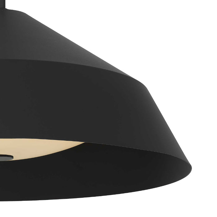 Alteck Lighting AP0076-5CCT-W Niu 1-lt 22" LED Outdoor Pendant, 5CCT Selectable