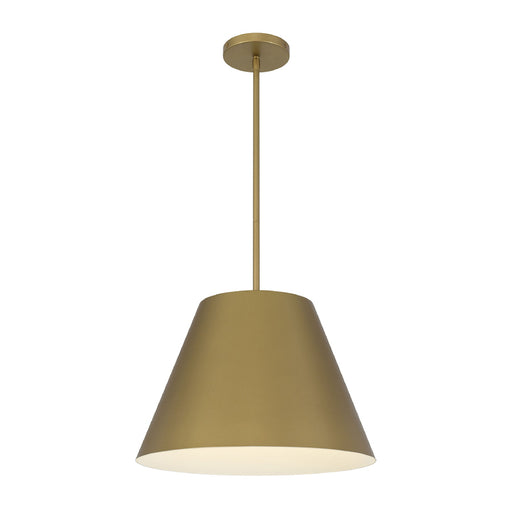Alteck Lighting AP0077-5CCT-W Jaz 1-lt 16" LED Outdoor Pendant, 5CCT Selectable - Painted Brass