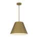 Alteck Lighting AP0077-5CCT-W Jaz 1-lt 16" LED Outdoor Pendant, 5CCT Selectable - Painted Brass