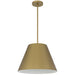 Alteck Lighting AP0077-5CCT-W Jaz 1-lt 16" LED Outdoor Pendant, 5CCT Selectable - Painted Brass
