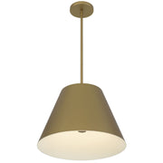 Alteck Lighting AP0077-5CCT-W Jaz 1-lt 16" LED Outdoor Pendant, 5CCT Selectable - Painted Brass