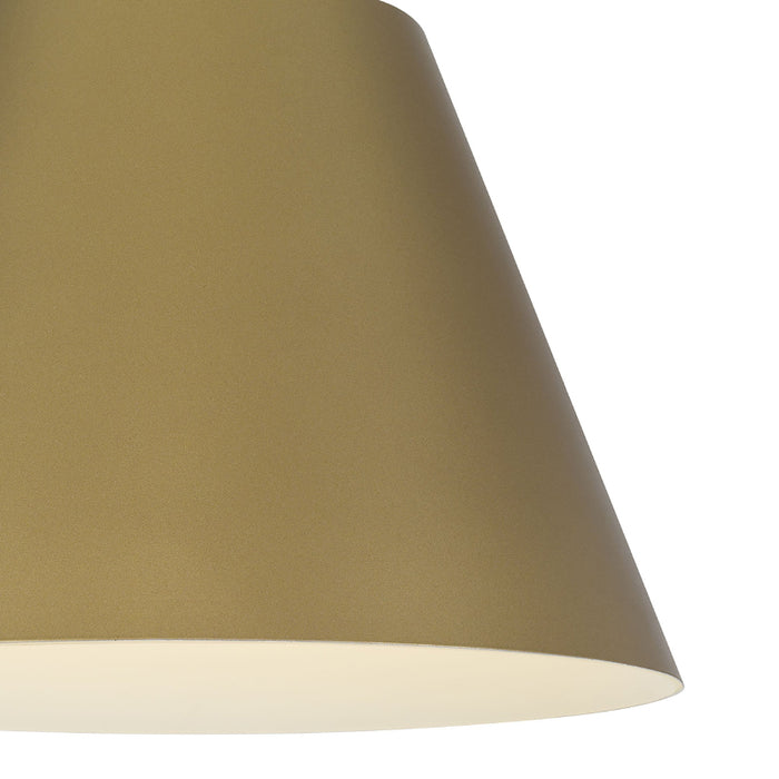 Alteck Lighting AP0077-5CCT-W Jaz 1-lt 16" LED Outdoor Pendant, 5CCT Selectable - Painted Brass