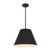 Alteck Lighting AP0077-5CCT-W Jaz 1-lt 16" LED Outdoor Pendant, 5CCT Selectable - Sand Black