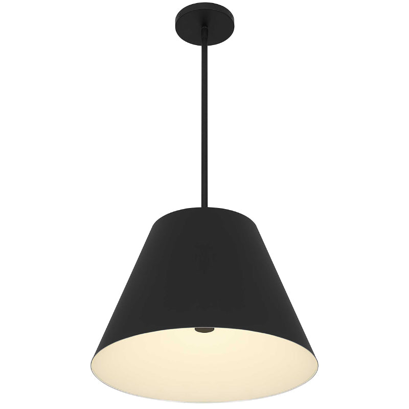 Alteck Lighting AP0077-5CCT-W Jaz 1-lt 16" LED Outdoor Pendant, 5CCT Selectable - Sand Black
