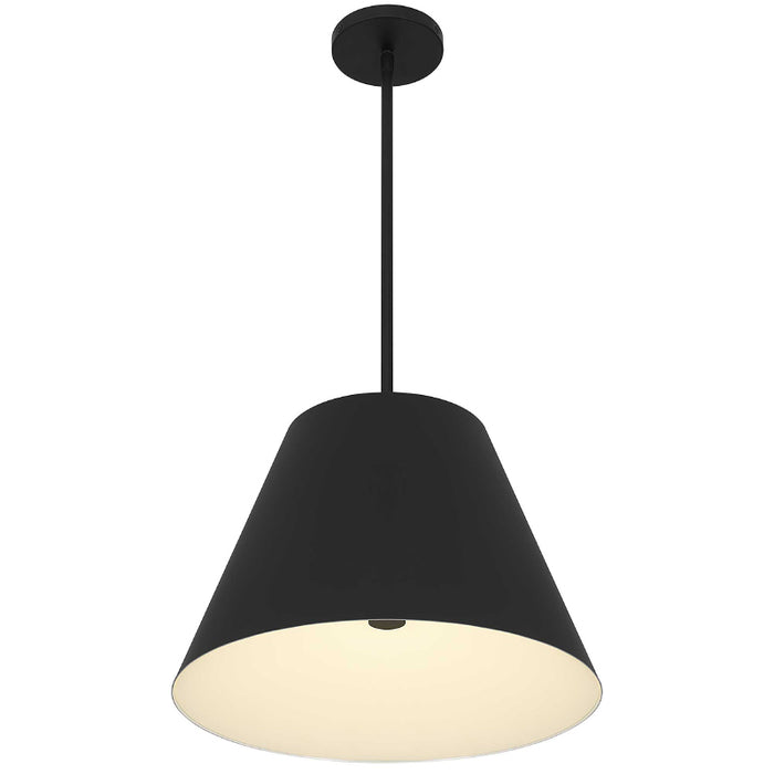 Alteck Lighting AP0077-5CCT-W Jaz 1-lt 16" LED Outdoor Pendant, 5CCT Selectable - Sand Black