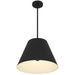 Alteck Lighting AP0077-5CCT-W Jaz 1-lt 16" LED Outdoor Pendant, 5CCT Selectable - Sand Black