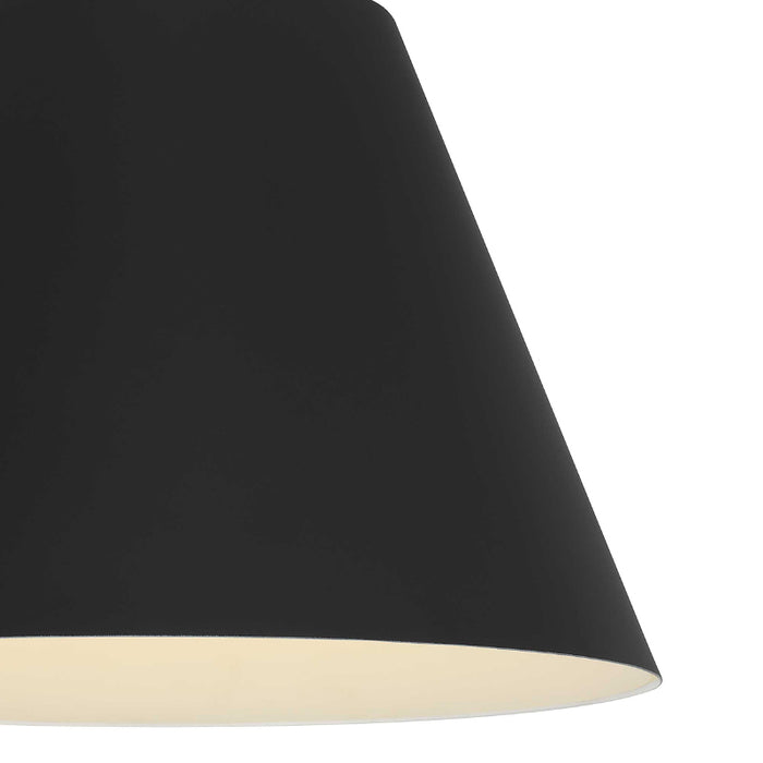 Alteck Lighting AP0077-5CCT-W Jaz 1-lt 16" LED Outdoor Pendant, 5CCT Selectable - Sand Black
