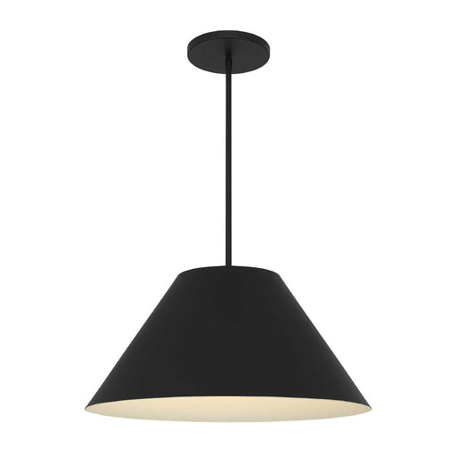 Alteck Lighting AP0078-5CCT-W Jaz 1-lt 22" LED Outdoor Pendant, 5CCT Selectable - Sand Black