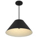 Alteck Lighting AP0078-5CCT-W Jaz 1-lt 22" LED Outdoor Pendant, 5CCT Selectable - Sand Black