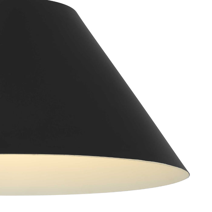 Alteck Lighting AP0078-5CCT-W Jaz 1-lt 22" LED Outdoor Pendant, 5CCT Selectable - Sand Black