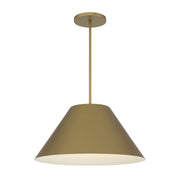 Alteck Lighting AP0078-5CCT-W Jaz 1-lt 22" LED Outdoor Pendant, 5CCT Selectable - Painted Brass