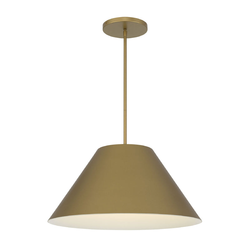 Alteck Lighting AP0078-5CCT-W Jaz 1-lt 22" LED Outdoor Pendant, 5CCT Selectable - Painted Brass