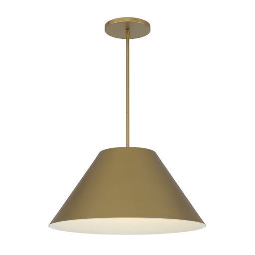 Alteck Lighting AP0078-5CCT-W Jaz 1-lt 22" LED Outdoor Pendant, 5CCT Selectable - Painted Brass