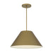 Alteck Lighting AP0078-5CCT-W Jaz 1-lt 22" LED Outdoor Pendant, 5CCT Selectable - Painted Brass