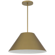 Alteck Lighting AP0078-5CCT-W Jaz 1-lt 22" LED Outdoor Pendant, 5CCT Selectable - Painted Brass