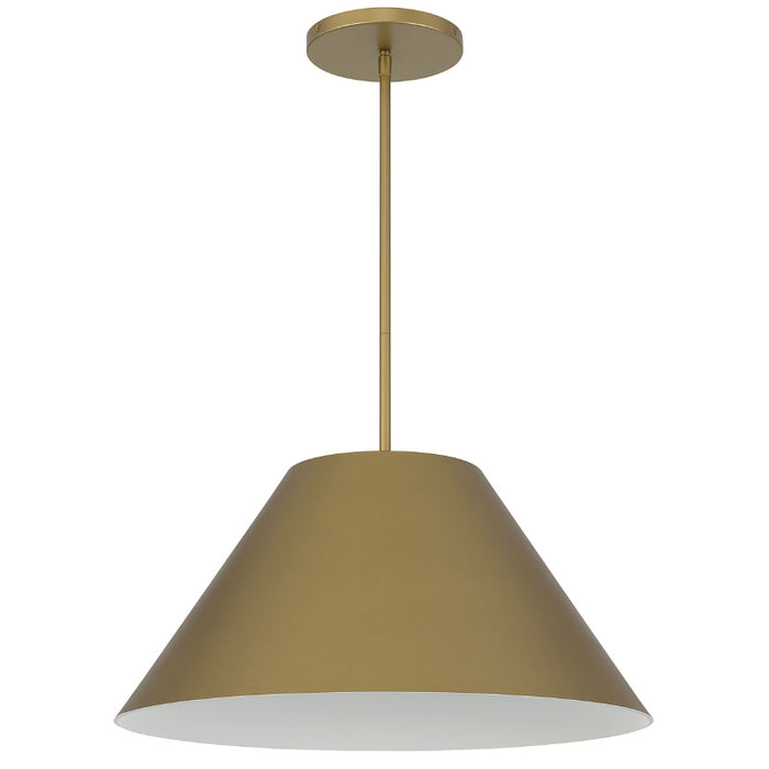 Alteck Lighting AP0078-5CCT-W Jaz 1-lt 22" LED Outdoor Pendant, 5CCT Selectable - Painted Brass