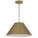 Alteck Lighting AP0078-5CCT-W Jaz 1-lt 22" LED Outdoor Pendant, 5CCT Selectable - Painted Brass