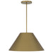 Alteck Lighting AP0078-5CCT-W Jaz 1-lt 22" LED Outdoor Pendant, 5CCT Selectable - Painted Brass
