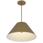 Alteck Lighting AP0078-5CCT-W Jaz 1-lt 22" LED Outdoor Pendant, 5CCT Selectable - Painted Brass