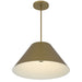 Alteck Lighting AP0078-5CCT-W Jaz 1-lt 22" LED Outdoor Pendant, 5CCT Selectable - Painted Brass