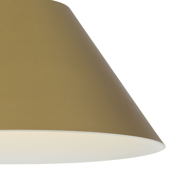 Alteck Lighting AP0078-5CCT-W Jaz 1-lt 22" LED Outdoor Pendant, 5CCT Selectable - Painted Brass