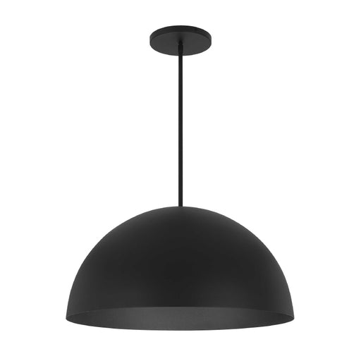 Alteck Lighting AP0083-5CCT-W Half Round 1-lt 24" LED Outdoor Pendant, 5CCT Selectable