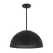Alteck Lighting AP0083-5CCT-W Half Round 1-lt 24" LED Outdoor Pendant, 5CCT Selectable