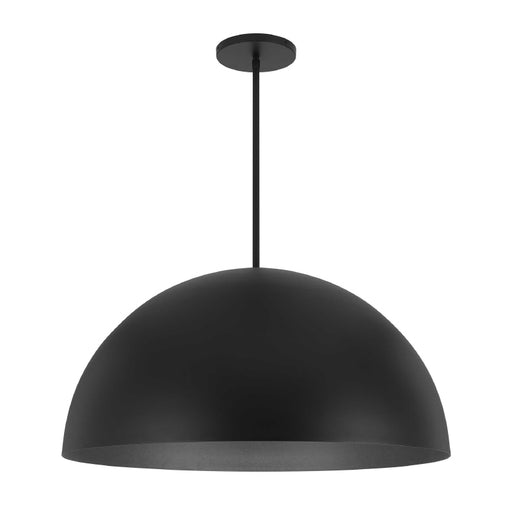 Alteck Lighting AP0084-5CCT-W Half Round 1-lt 32" LED Outdoor Pendant, 5CCT Selectable