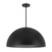 Alteck Lighting AP0084-5CCT-W Half Round 1-lt 32" LED Outdoor Pendant, 5CCT Selectable