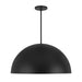 Alteck Lighting AP0084-5CCT-W Half Round 1-lt 32" LED Outdoor Pendant, 5CCT Selectable