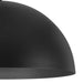 Alteck Lighting AP0084-5CCT-W Half Round 1-lt 32" LED Outdoor Pendant, 5CCT Selectable