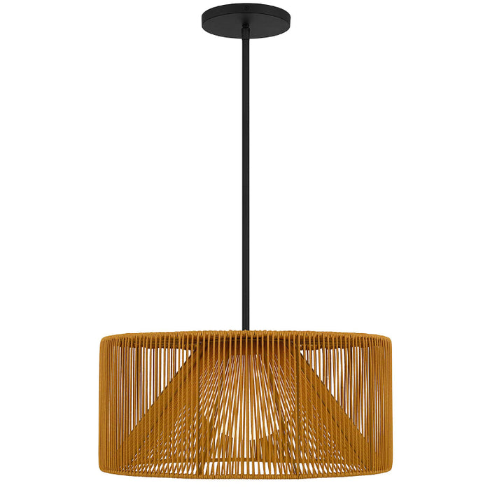 Alteck Lighting AP0149-5CCT-W Key West 1-lt 22" LED Outdoor Pendant, 5CCT Selectable