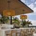 Alteck Lighting AP0149-5CCT-W Key West 1-lt 22" LED Outdoor Pendant, 5CCT Selectable