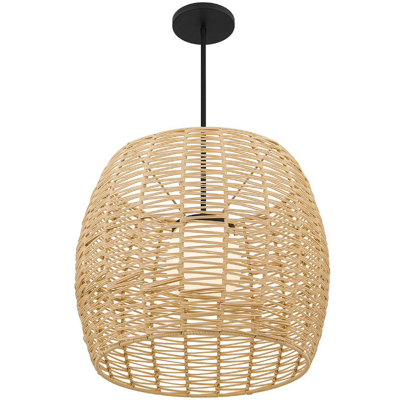 Alteck Lighting AP0151-5CCT-W Aruba 1-lt 24" LED Outdoor Pendant, 5CCT Selectable