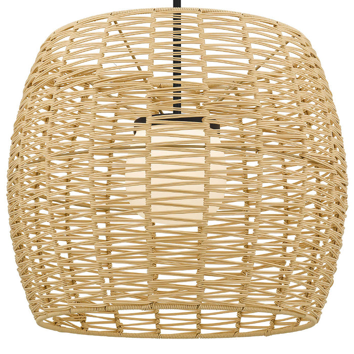 Alteck Lighting AP0151-5CCT-W Aruba 1-lt 24" LED Outdoor Pendant, 5CCT Selectable