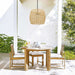 Alteck Lighting AP0151-5CCT-W Aruba 1-lt 24" LED Outdoor Pendant, 5CCT Selectable
