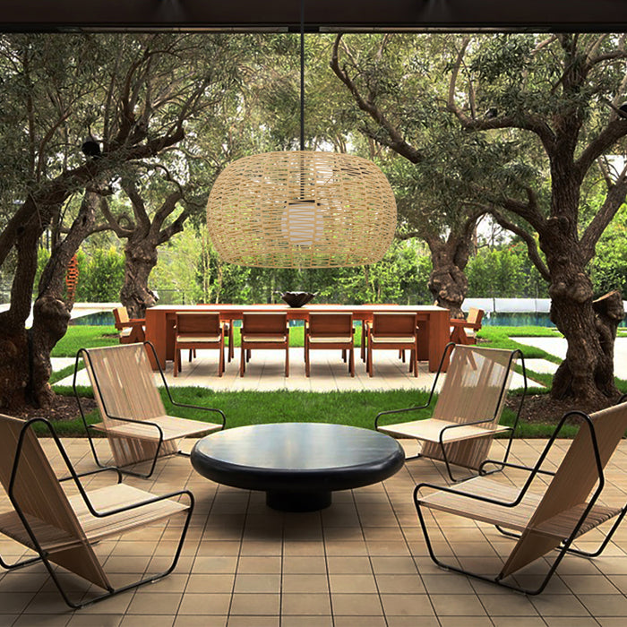 Alteck Lighting AP0152-5CCT-W Aruba 1-lt 32" LED Outdoor Pendant, 5CCT Selectable