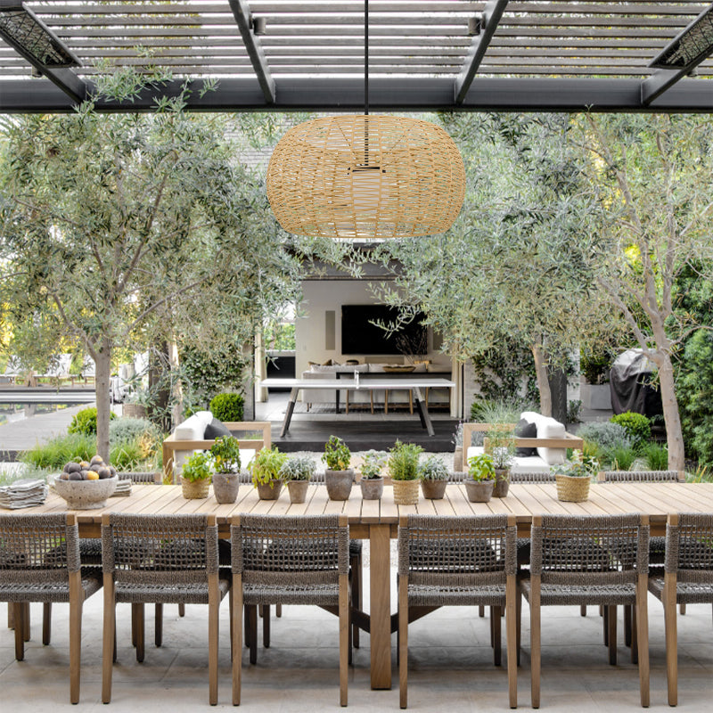 Alteck Lighting AP0152-5CCT-W Aruba 1-lt 32" LED Outdoor Pendant, 5CCT Selectable