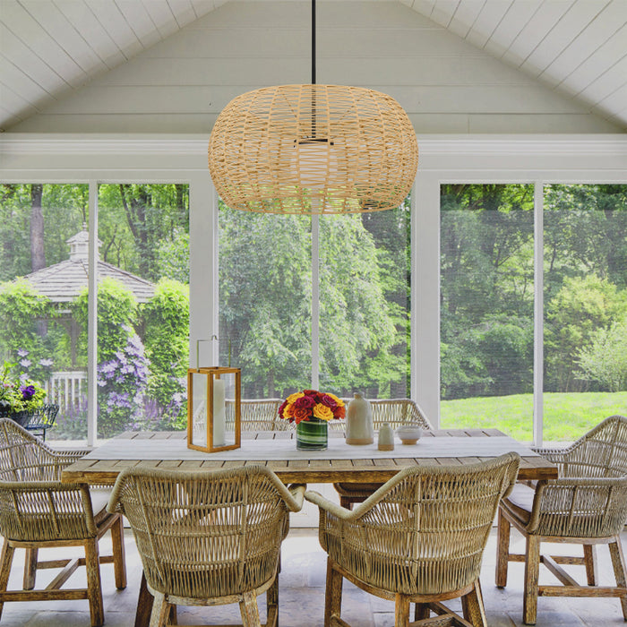 Alteck Lighting AP0152-5CCT-W Aruba 1-lt 32" LED Outdoor Pendant, 5CCT Selectable