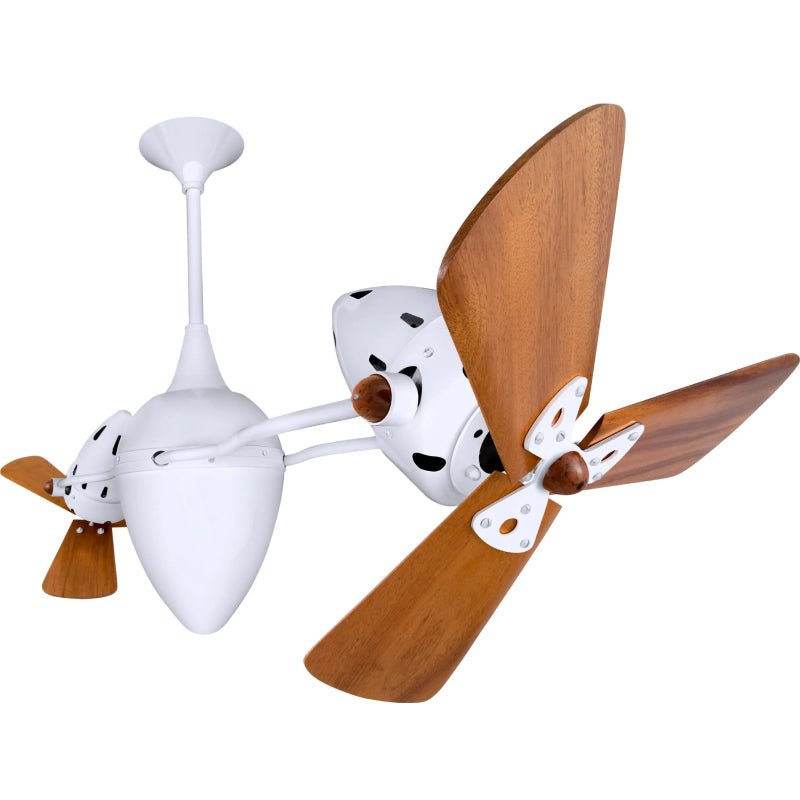 Matthews Fan Ar Ruthiane 48" Ceiling Fan with Wood Blades - Gloss White
